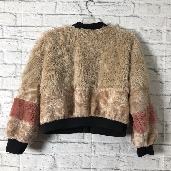 YOUNG FABULOUS BROKE Medium Faux Fur Paris Jacket - Picture 2 of 6